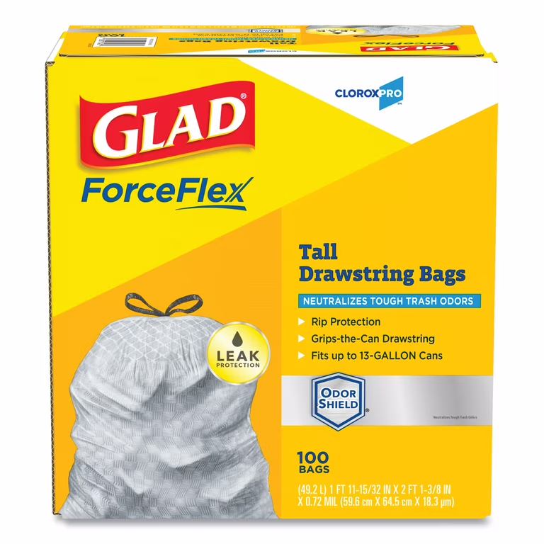 Glad ForceFlex Kitchen Bags 100-Count