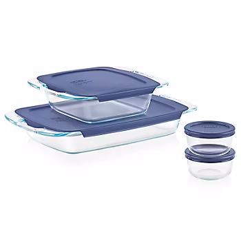 Pyrex Easy Grab 8-Piece Glass Bakeware Set